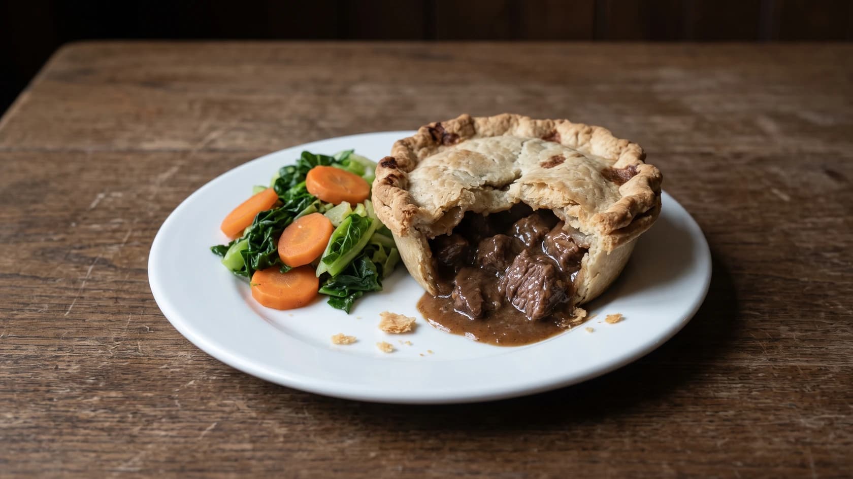 AI-made picture of Steak pie