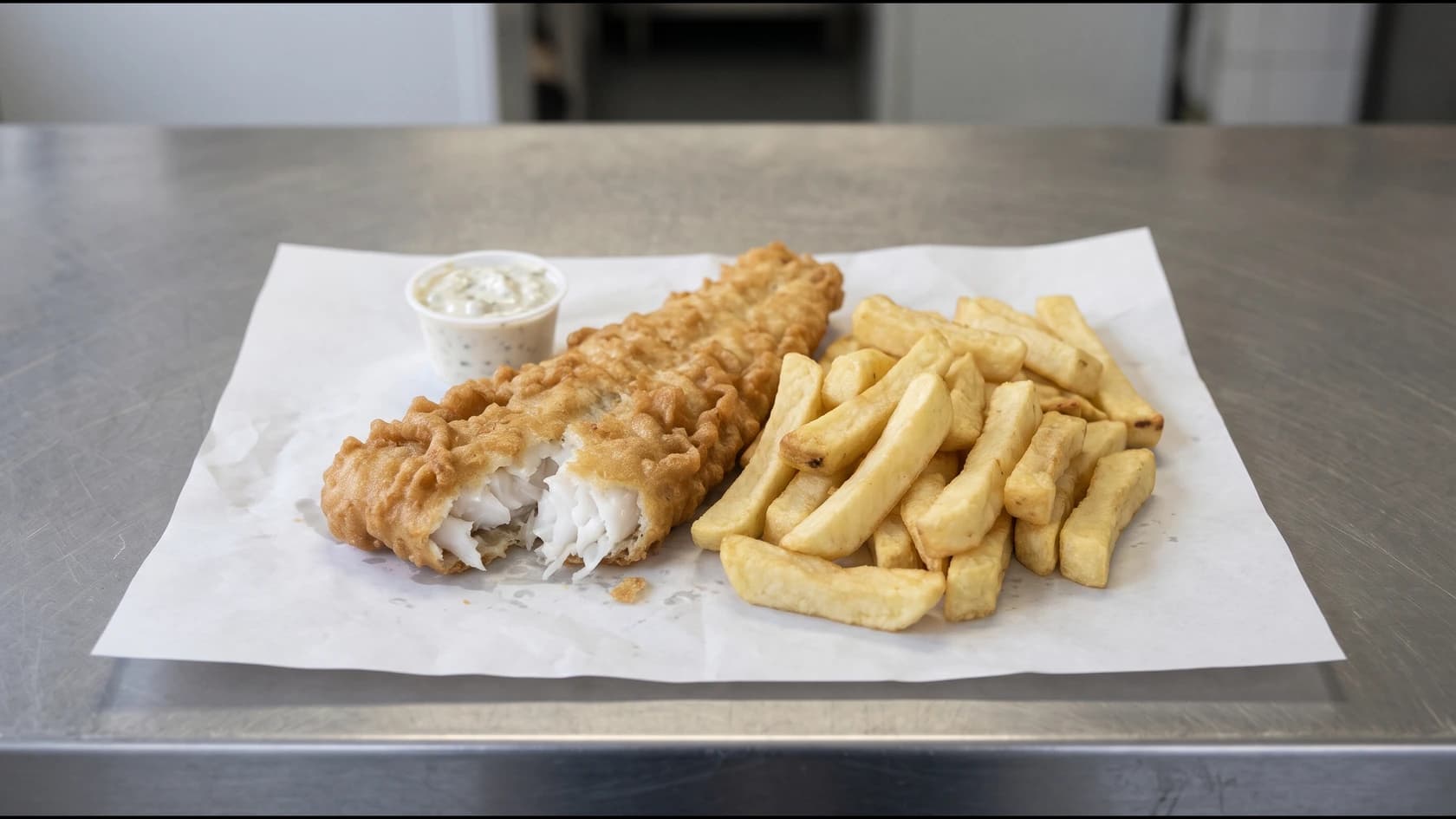 AI-made picture of Fish supper