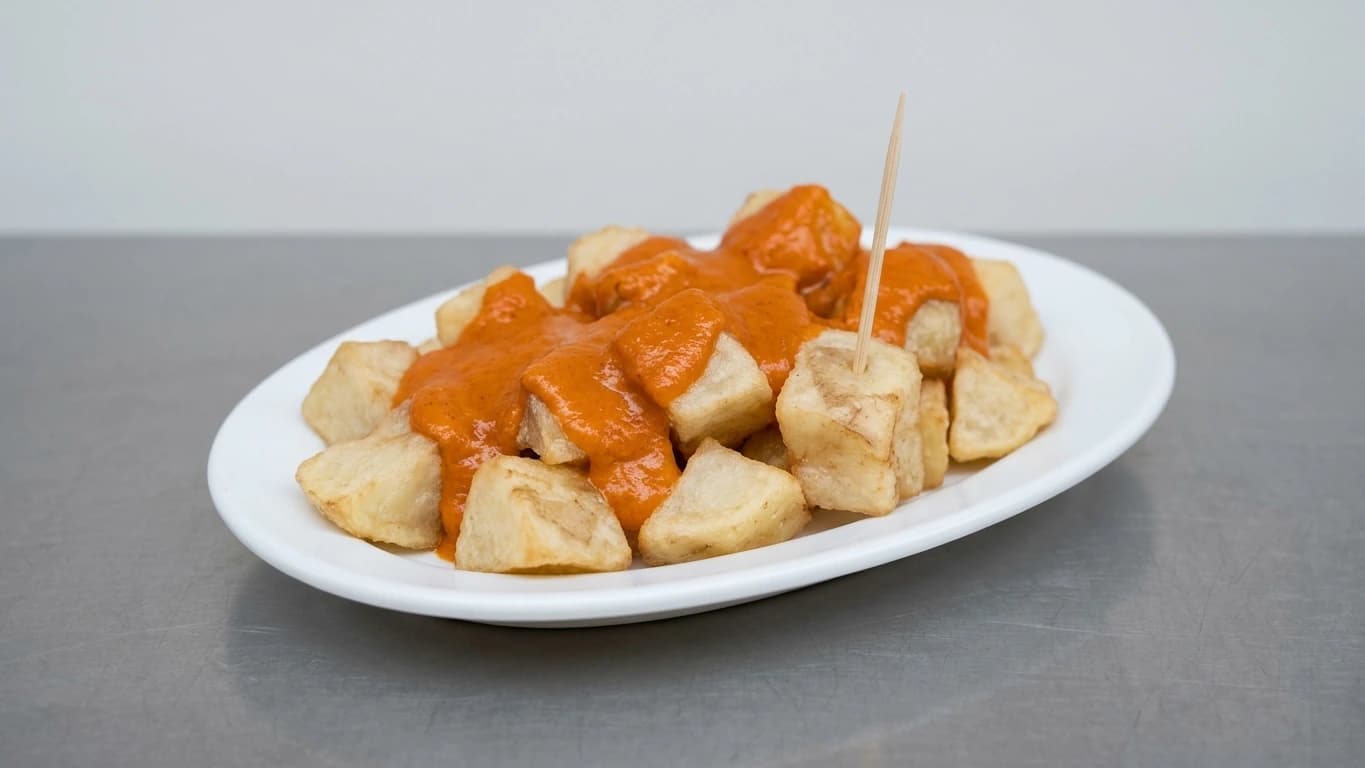 AI-made picture of Patatas bravas