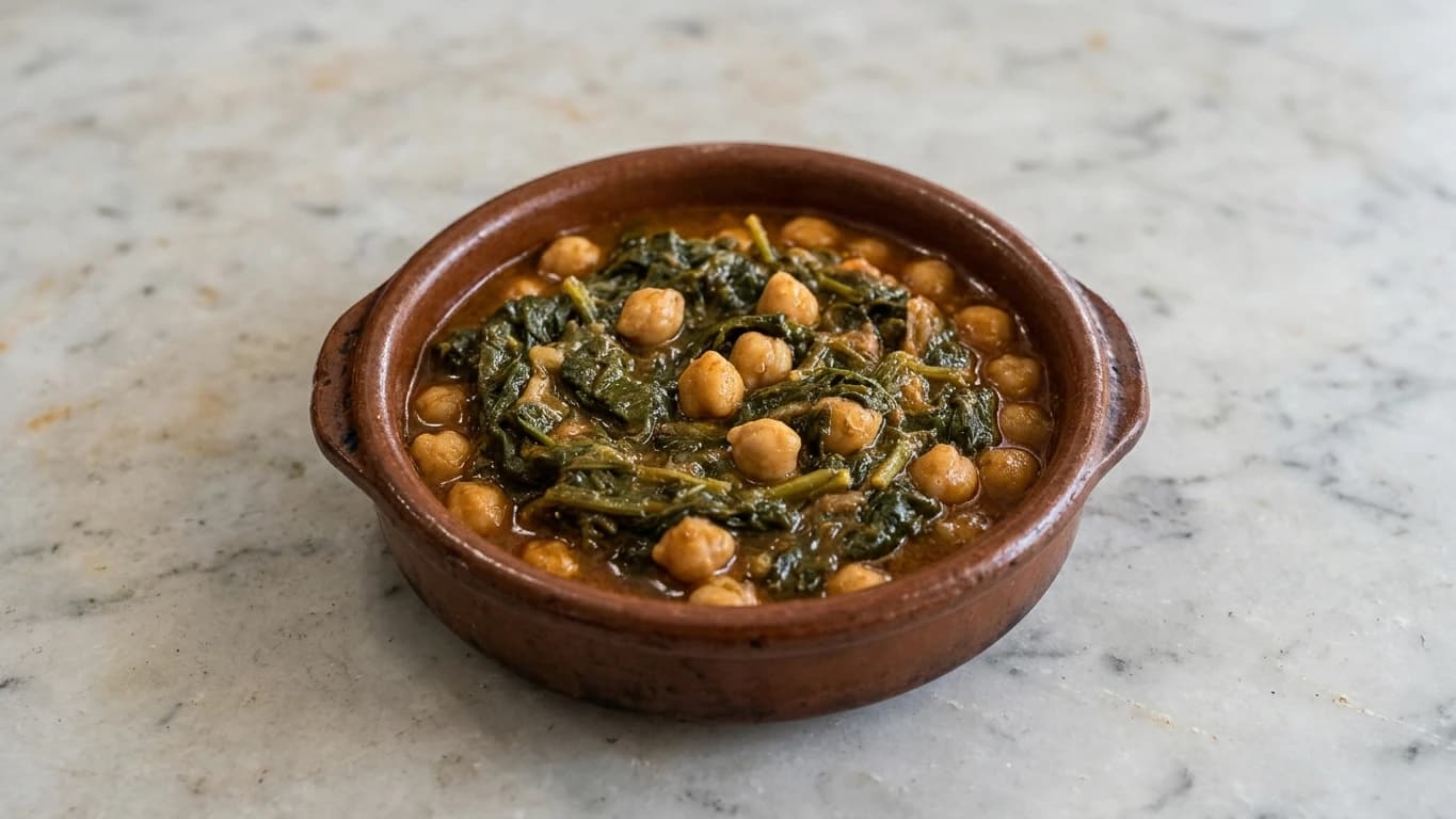AI-made picture of Espinacas con garbanzos