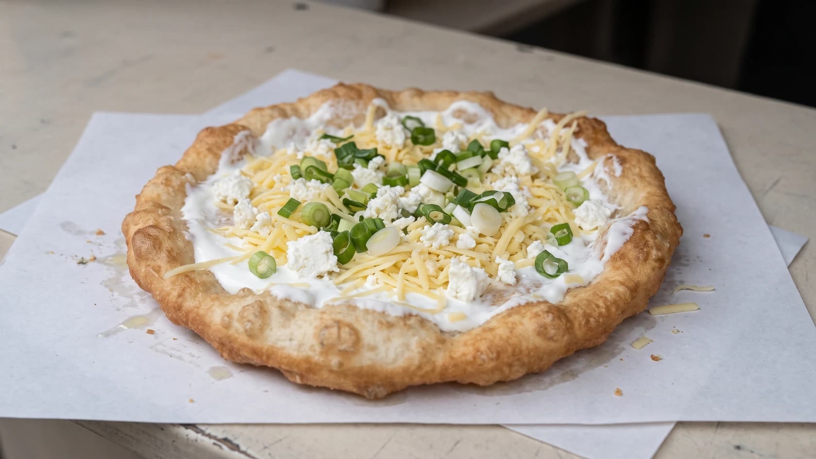 AI-made picture of Lángos