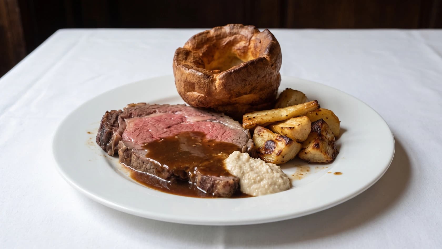 AI-made picture of Sunday roast