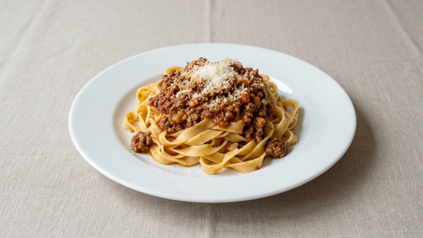 AI-made picture of Tagliatelle al ragù