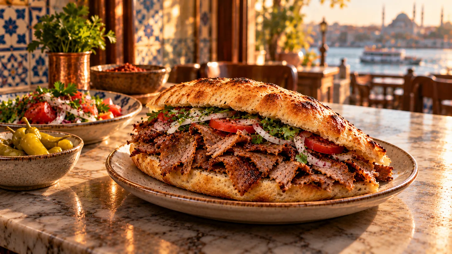 AI-made picture of Pide arası döner
