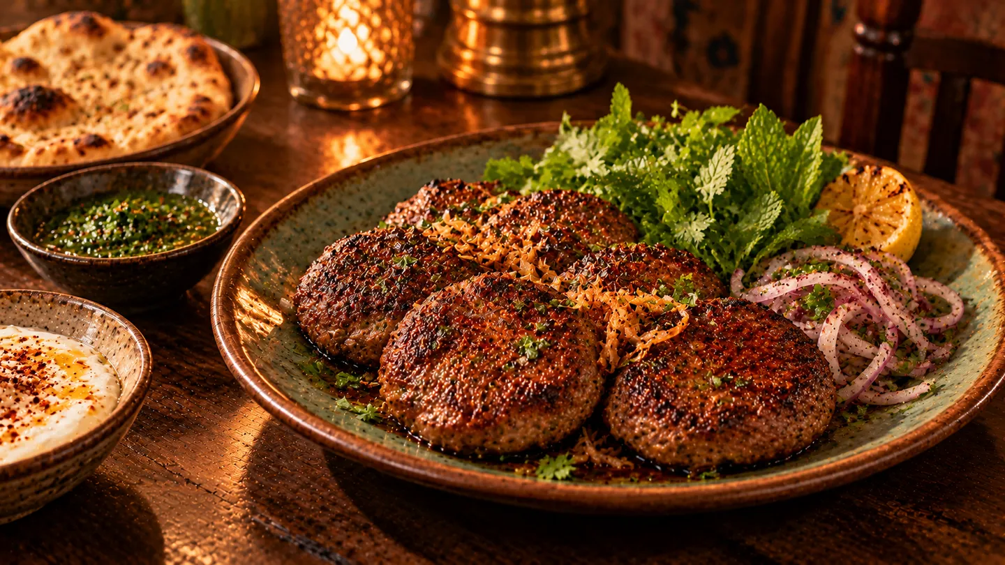 AI-made picture of Herdwick lamb kebab