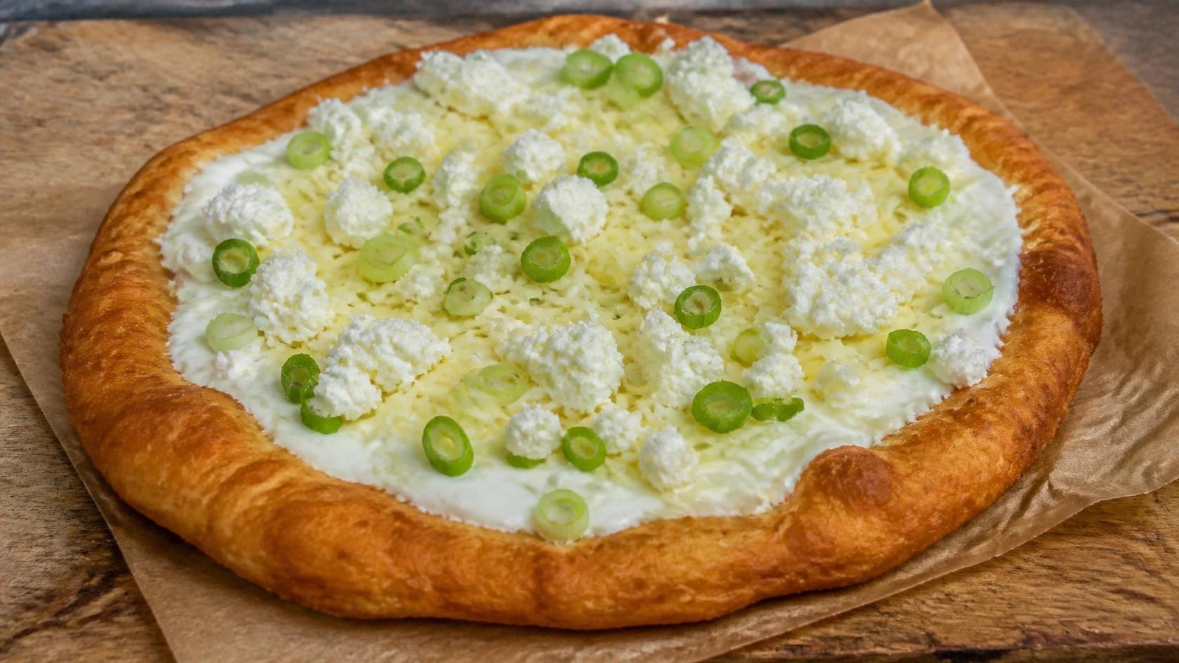 AI-made picture of Goat Cheese Lángos