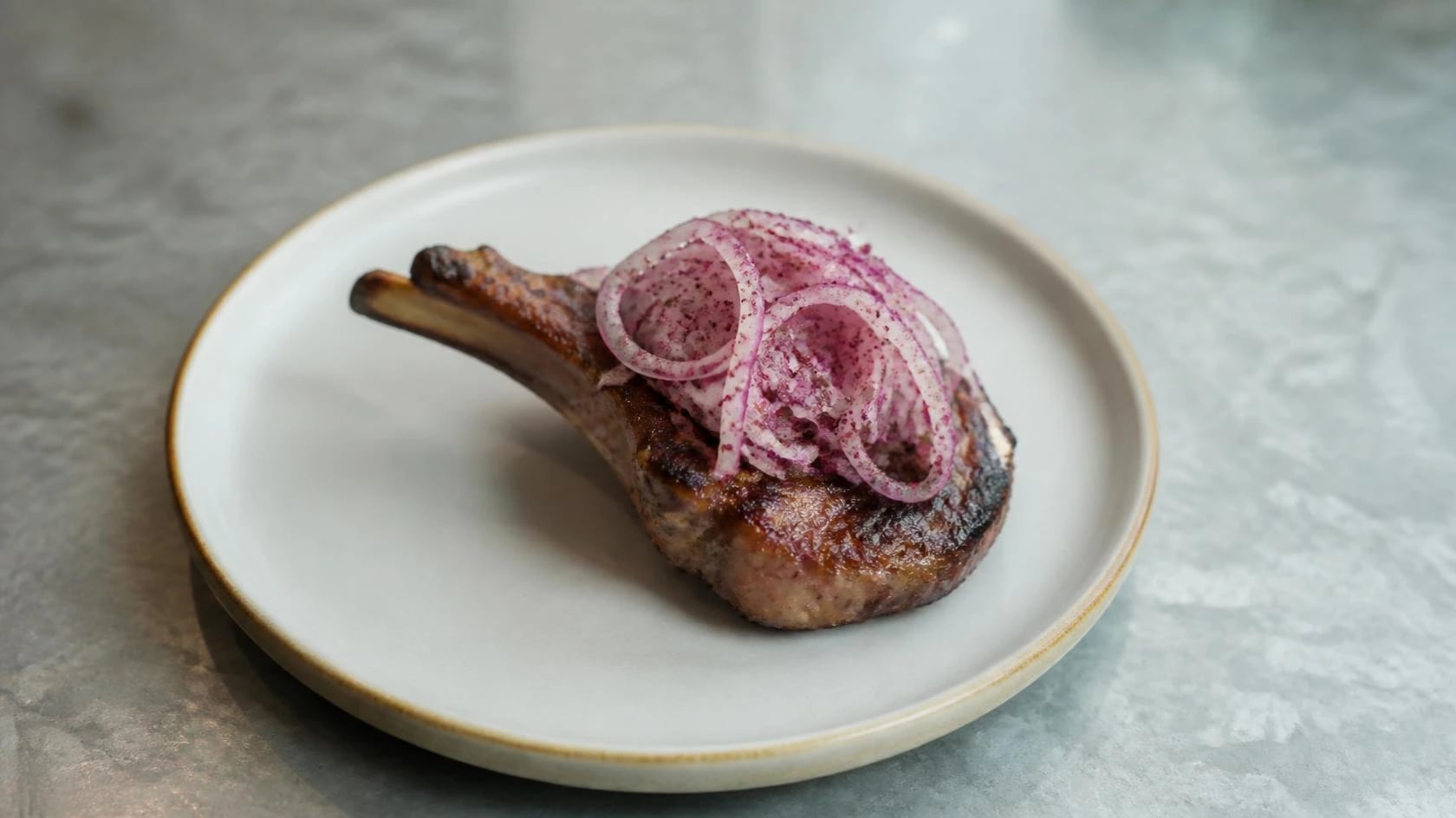 AI-made picture of Lamb Loin Chop, Sumac Onion