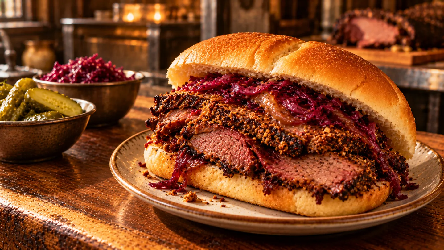 AI-made picture of Short Rib Pastrami Suya