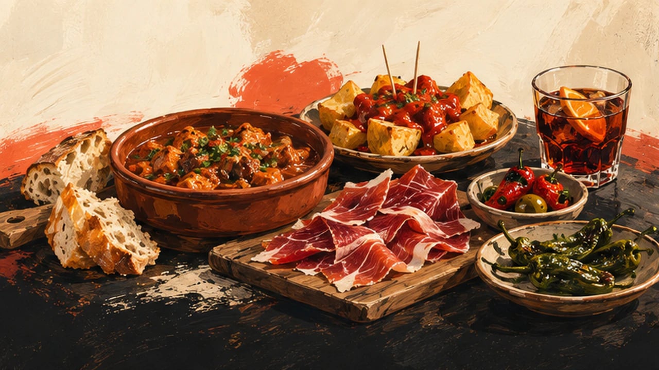 AI-made picture of Zamburiñas de las Rías con jamón ibérico