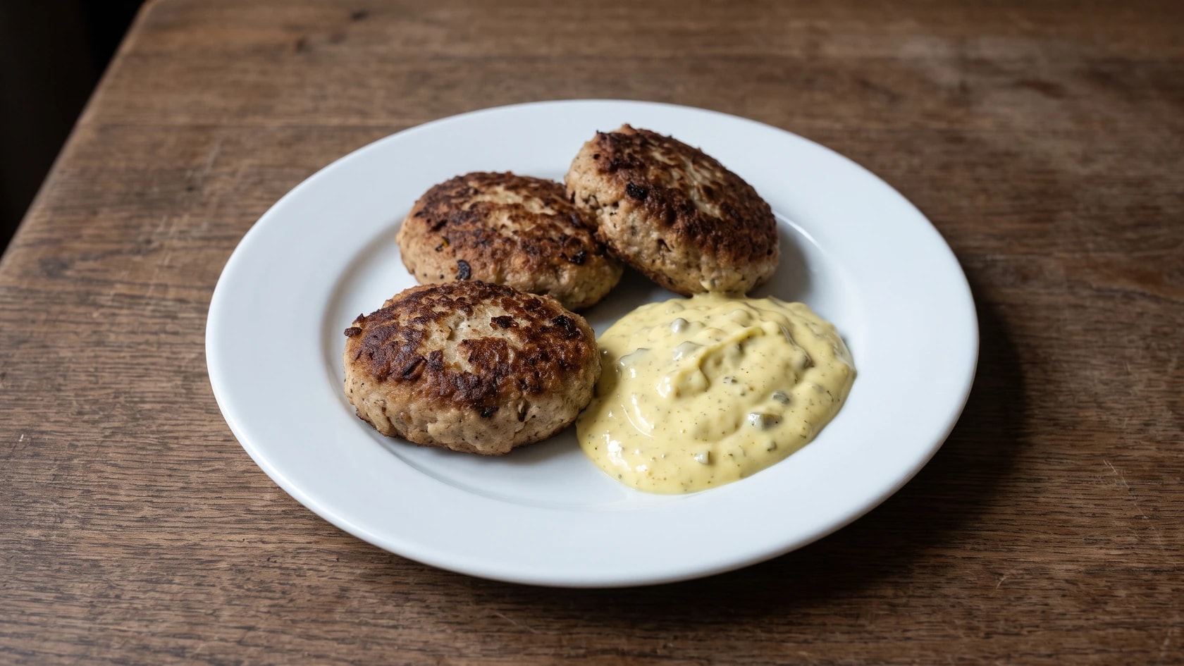 AI-made picture of Fish cakes with remoulade