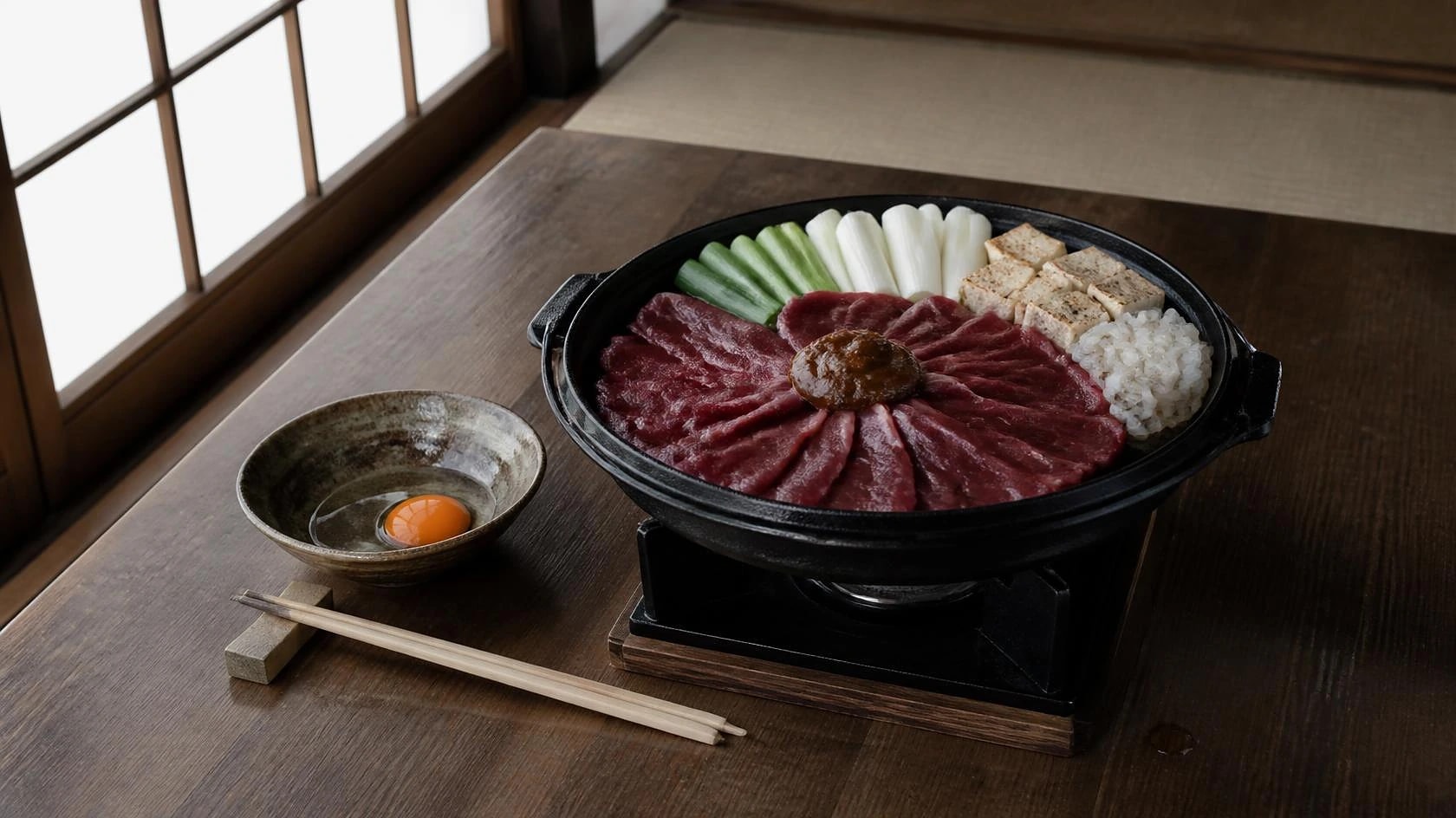 AI-made picture of Sakura nabe (桜なべ)