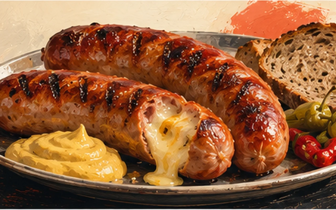 AI-made picture of Bangers and mash