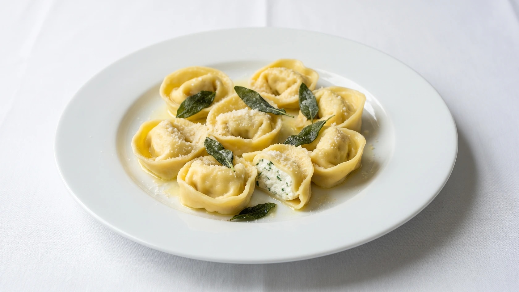AI-made picture of Tortelloni burro e salvia