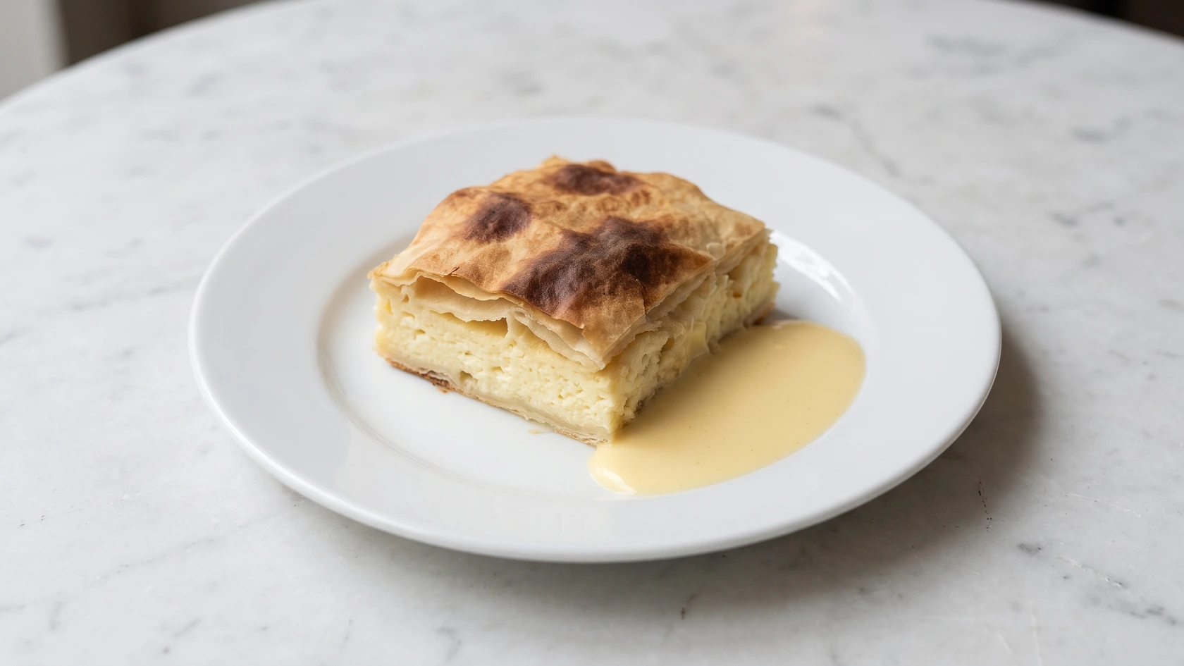 AI-made picture of Milchrahmstrudel