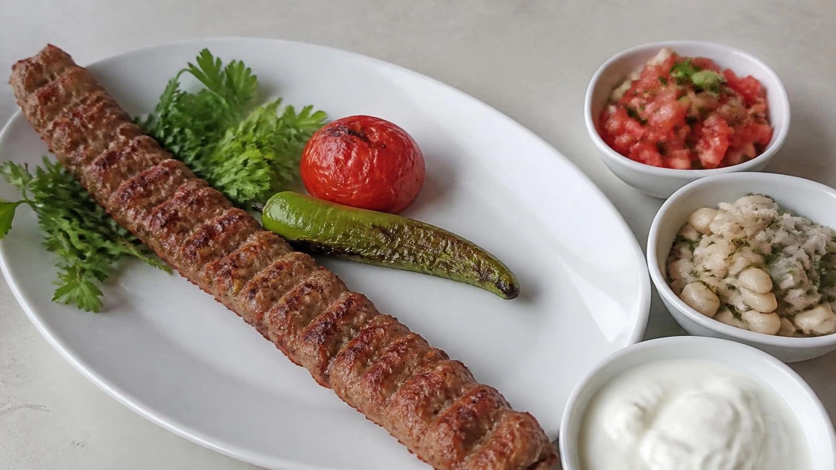 AI-made picture of Adana kebap