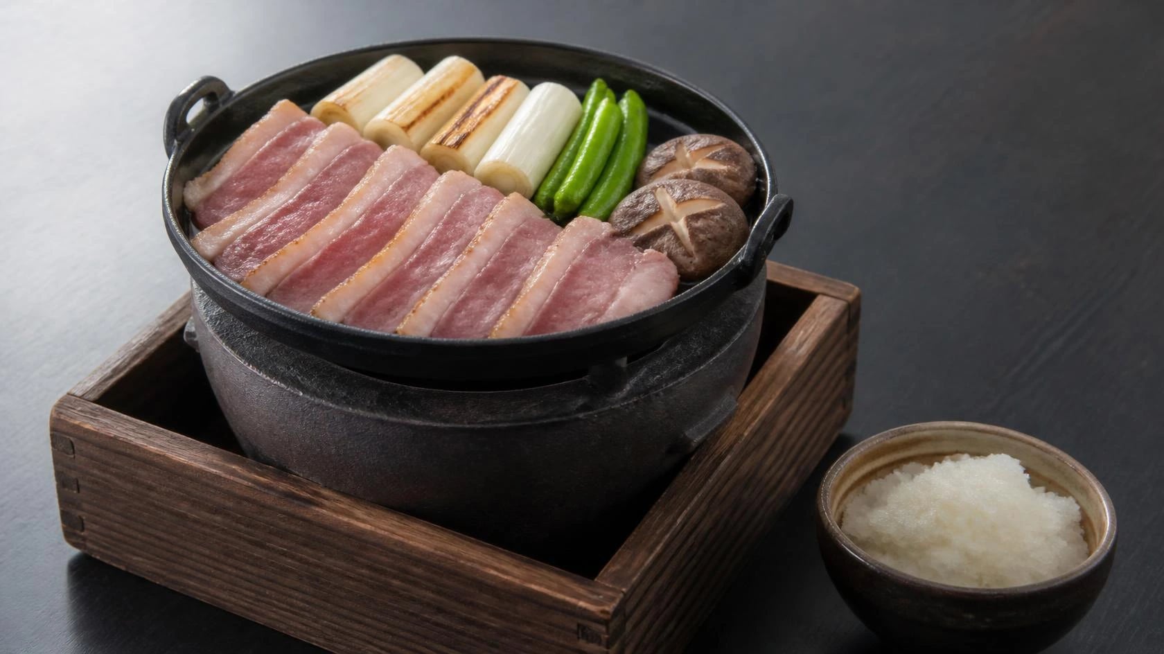 AI-made picture of Aigamo sukiyaki (相鴨すきやき)