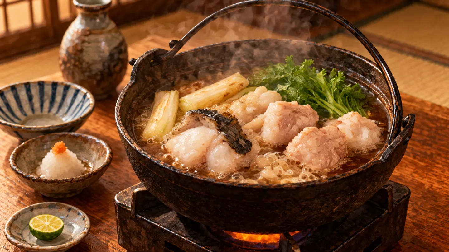 AI-made picture of Ankō nabe (あんこう鍋)