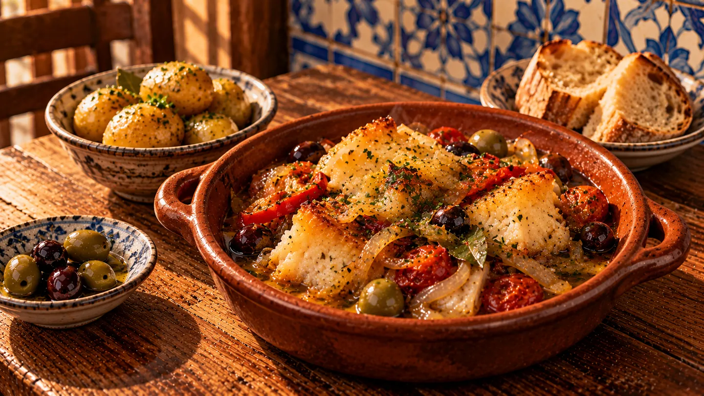 AI-made picture of Bacalhau borracho