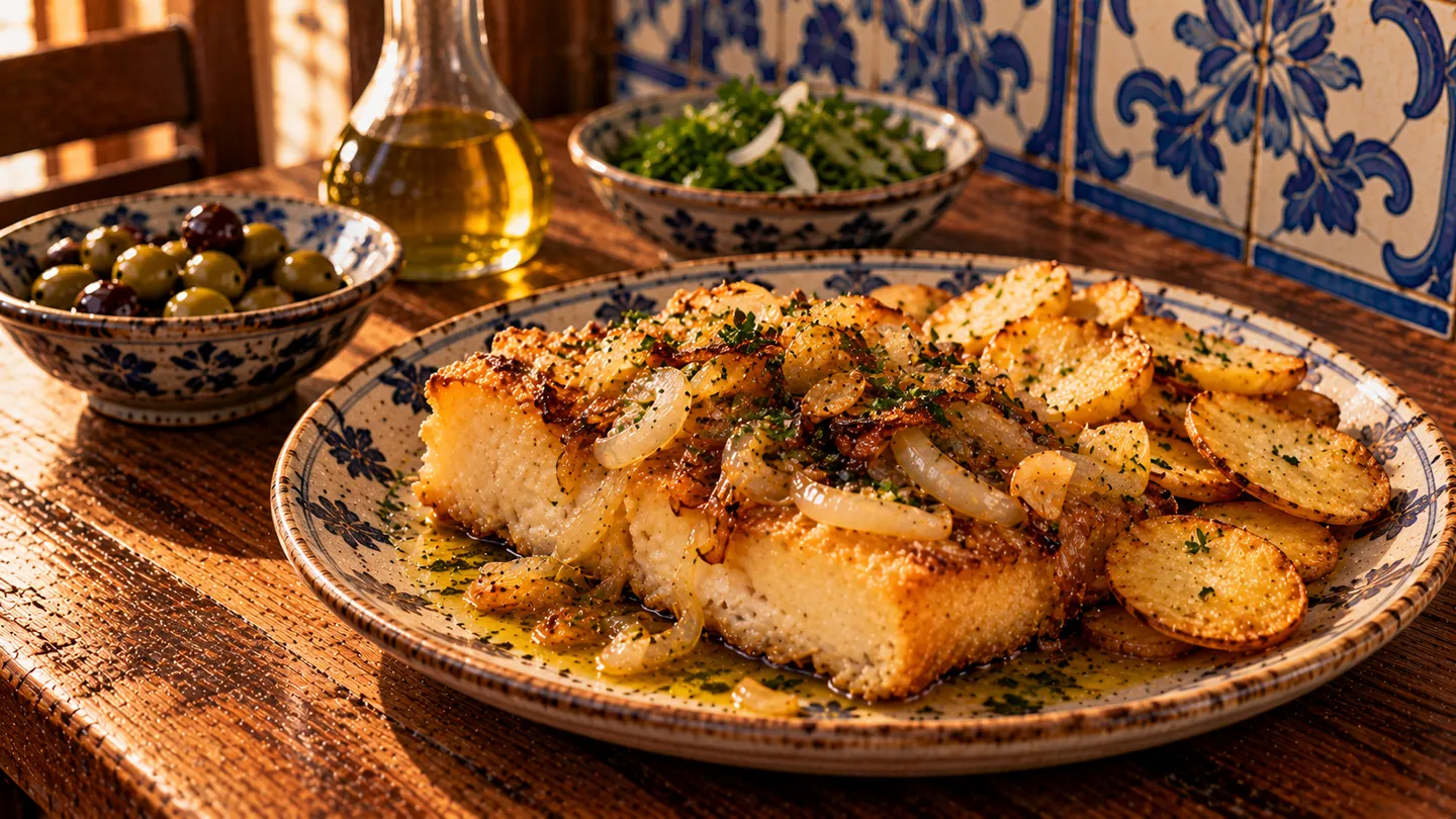 AI-made picture of Bacalhau à Martinho