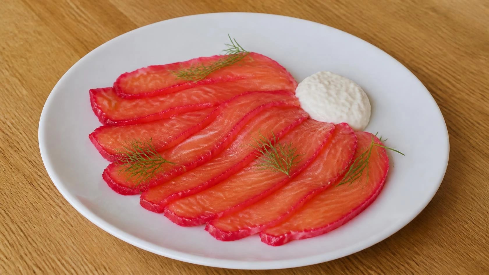 AI-made picture of Salmon Gravalax