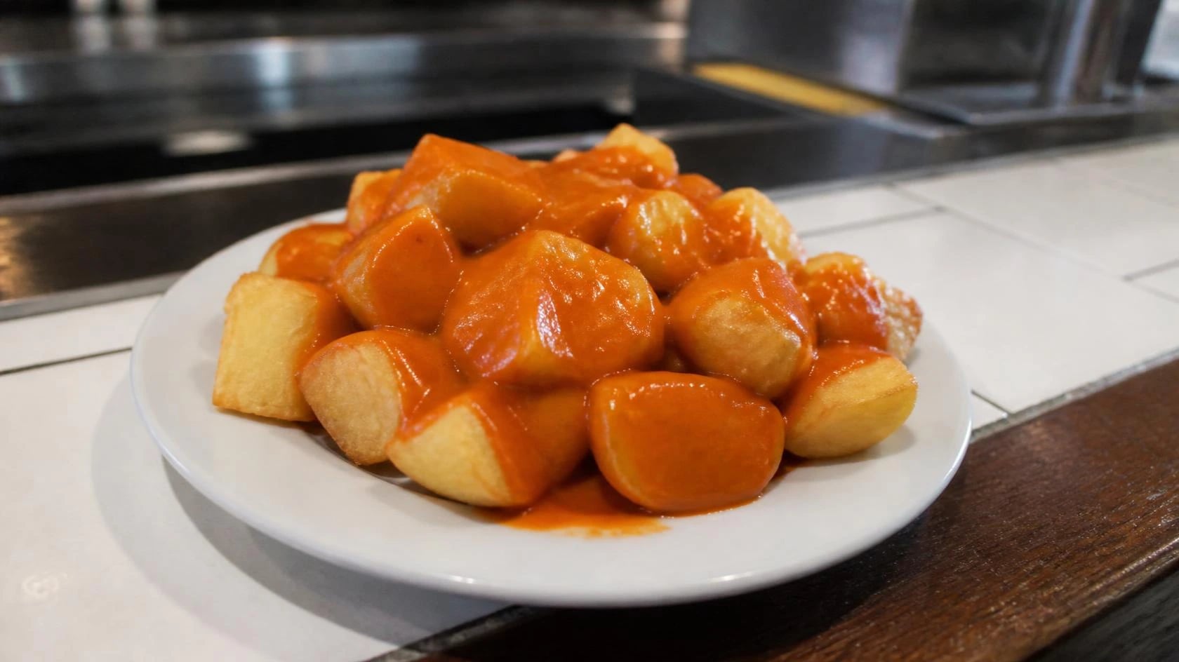 AI-made picture of Patatas bravas