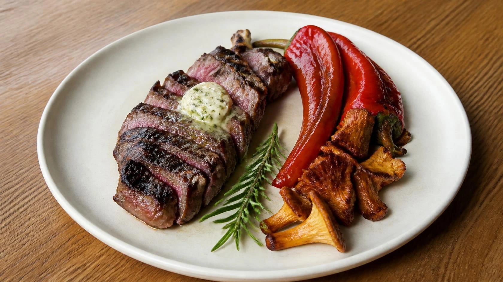 AI-made picture of Charcoal grilled lamb