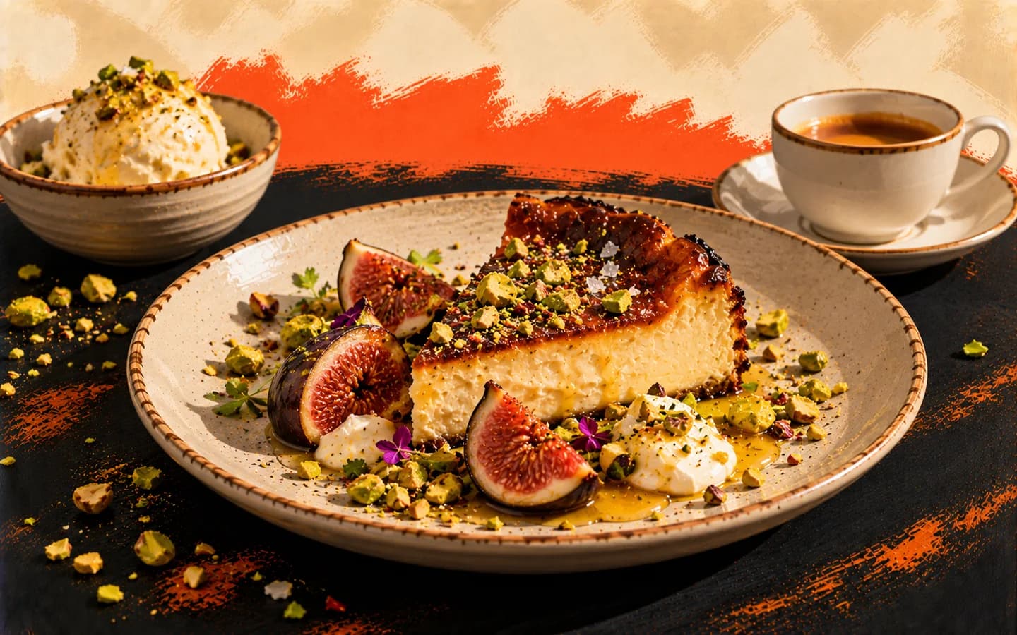 AI-made picture of Cheesecake