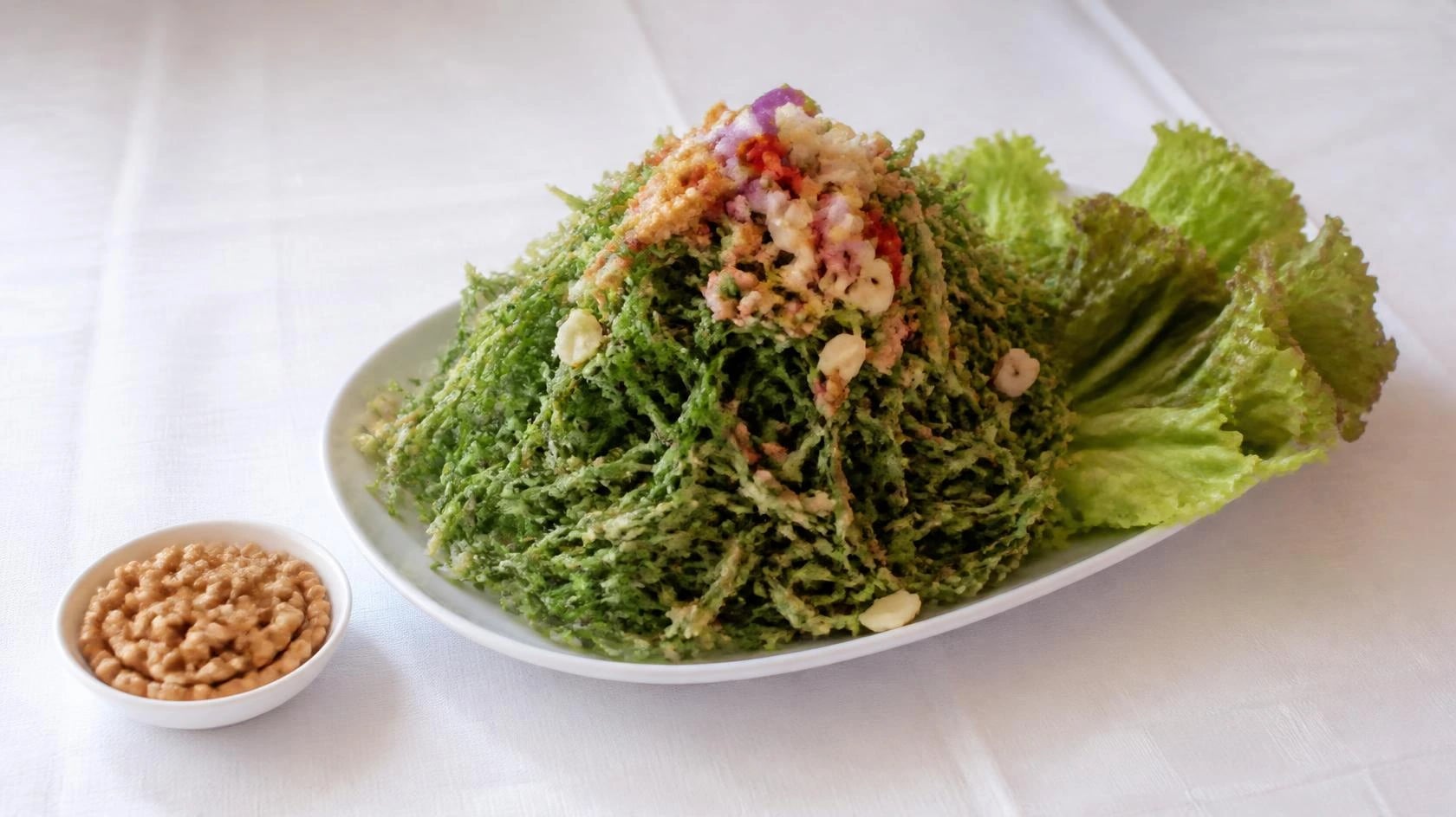 AI-made picture of Crispy Chinese Watercress Salad