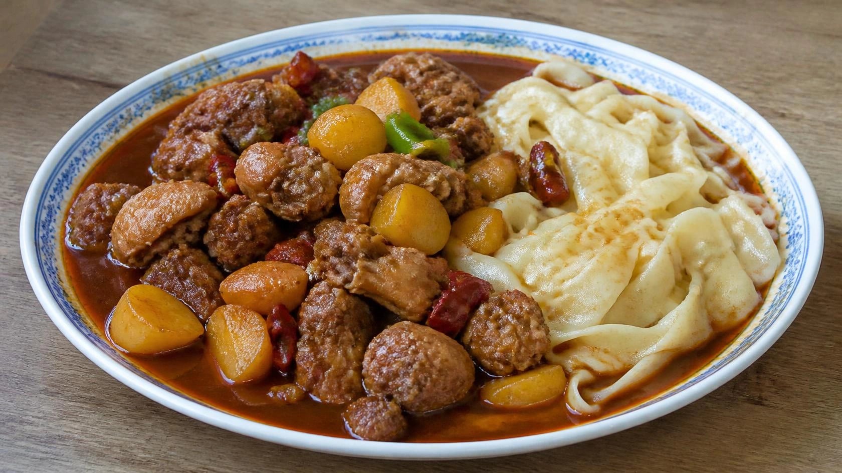 AI-made picture of Big Plate Chicken