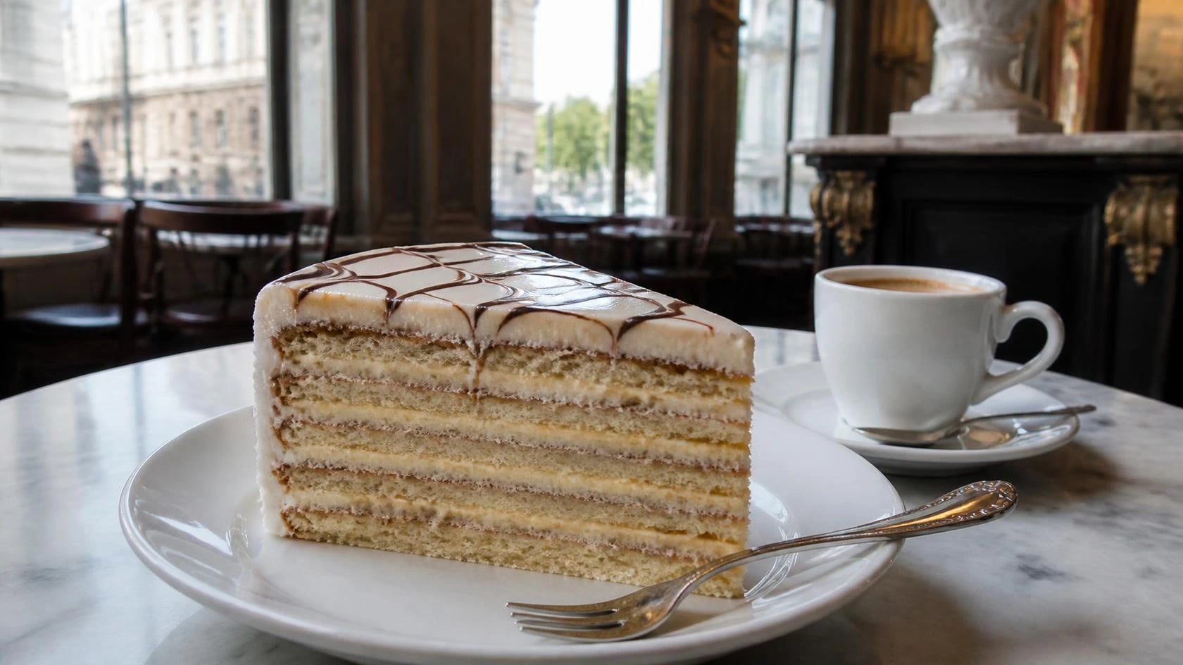 AI-made picture of Esterházy cake