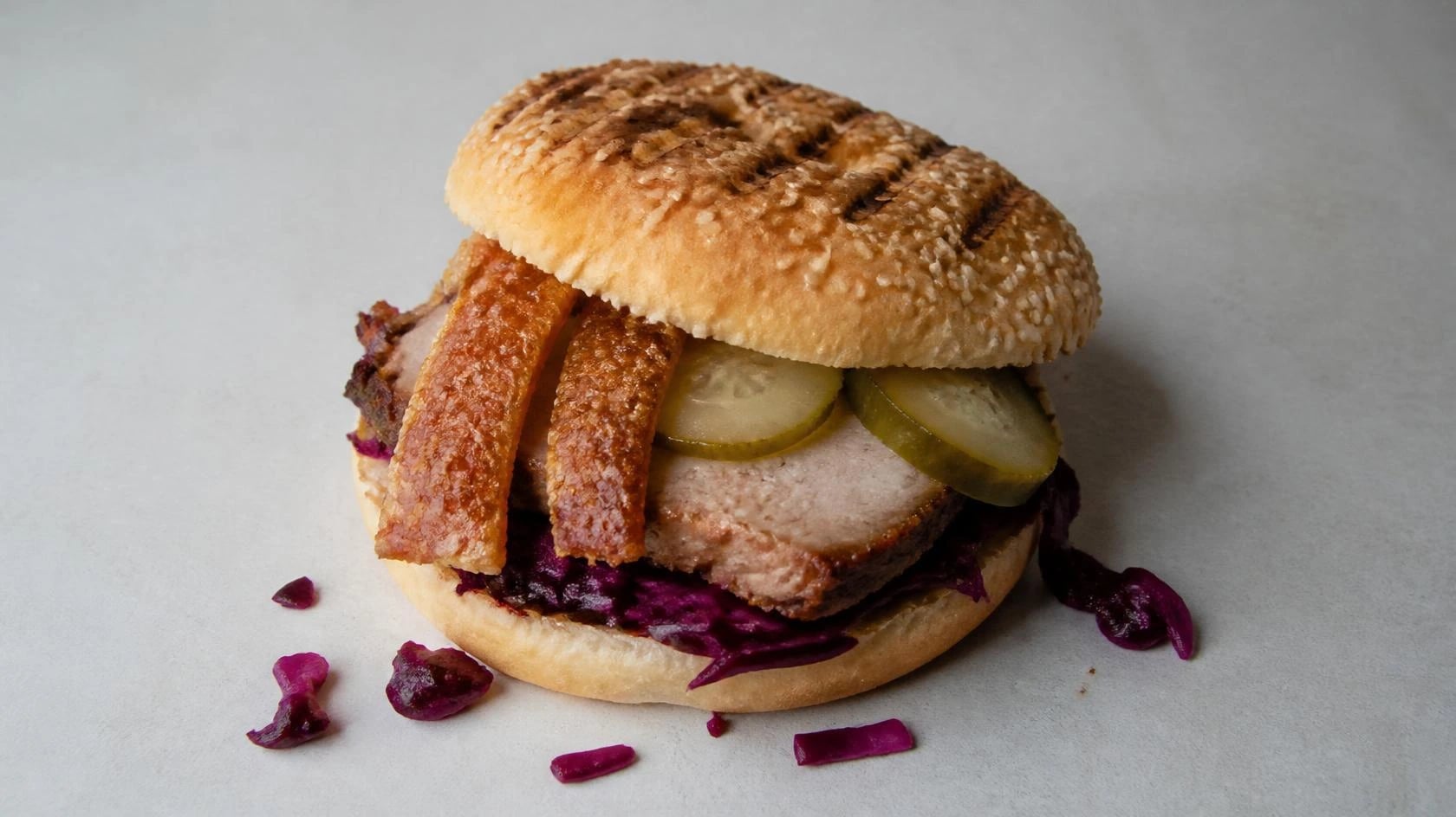 AI-made picture of Flæskestegs sandwich