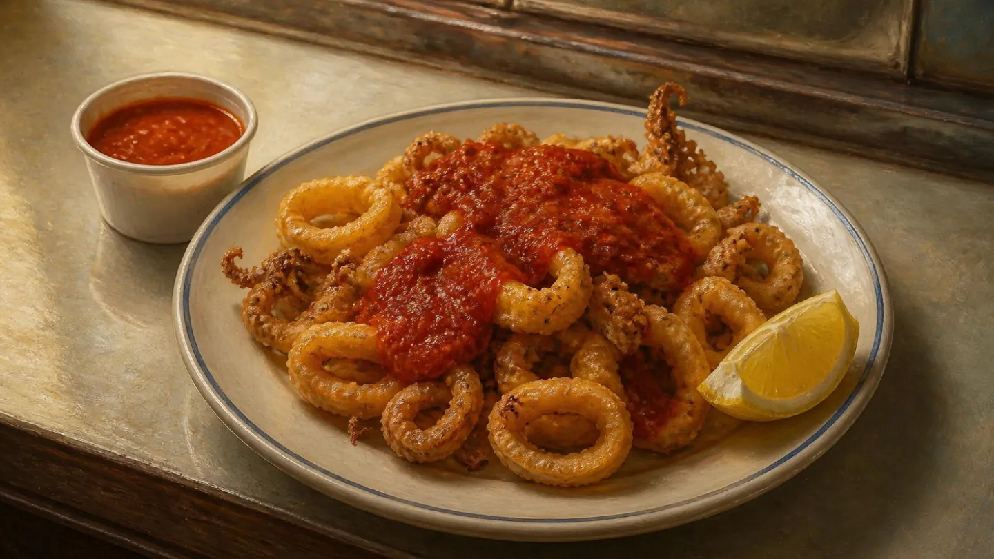 AI-made picture of Fried Calamari