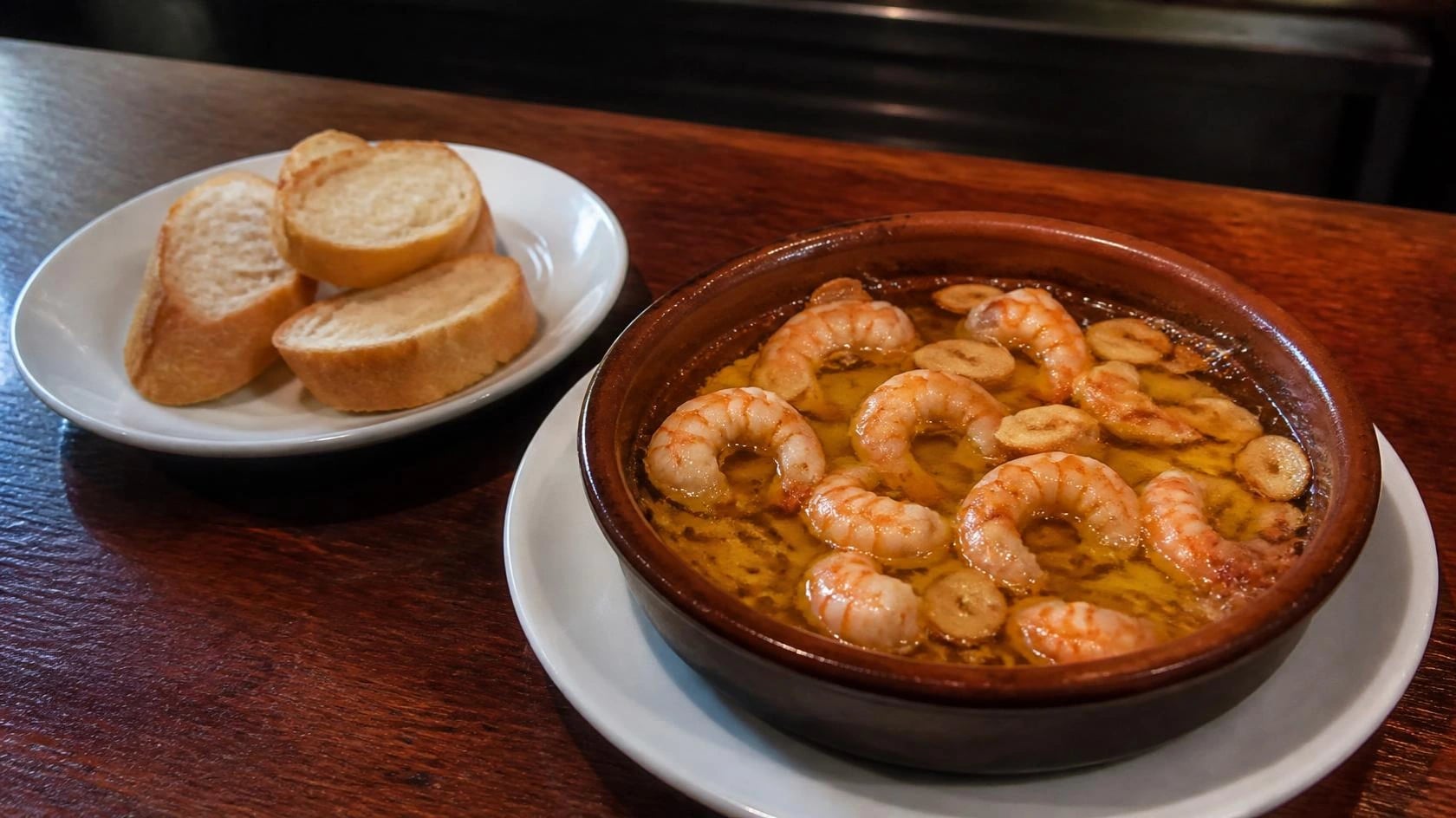 AI-made picture of Gambas al ajillo