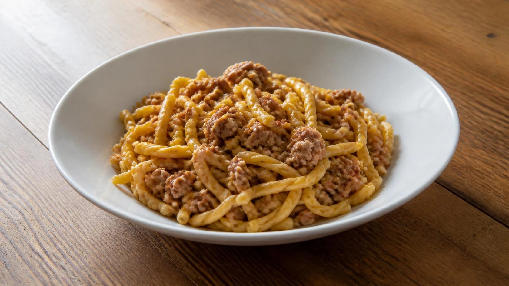 AI-made picture of Gramigna al ragù di salsiccia