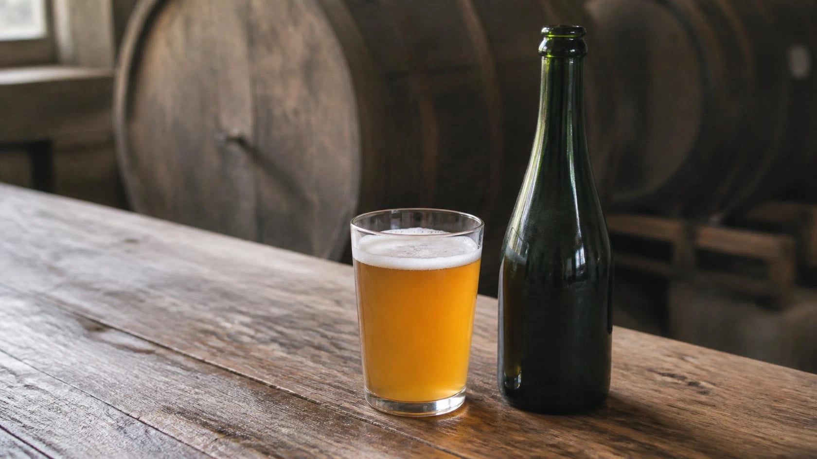 AI-made picture of Gueuze