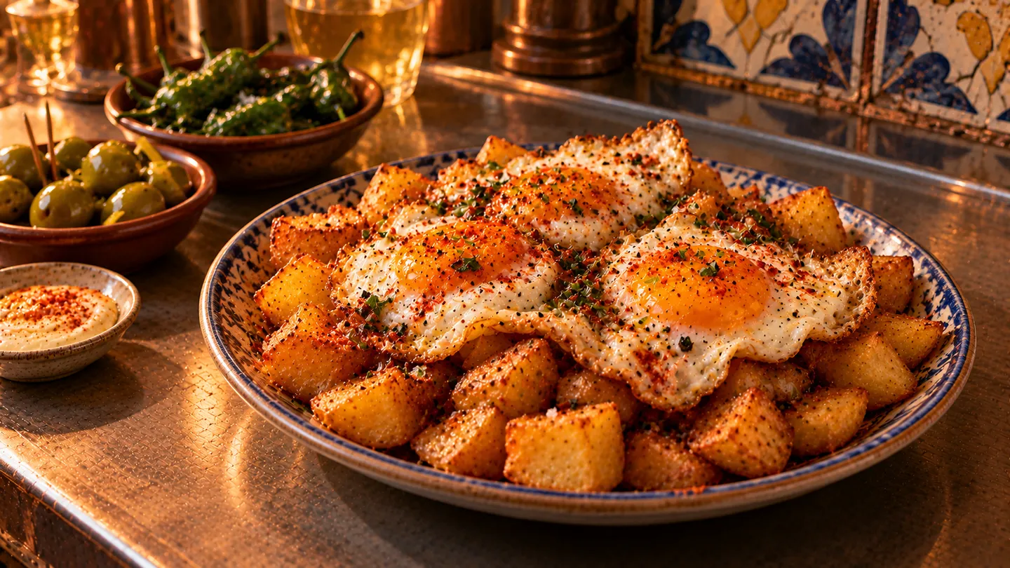 AI-made picture of Huevos estrellados