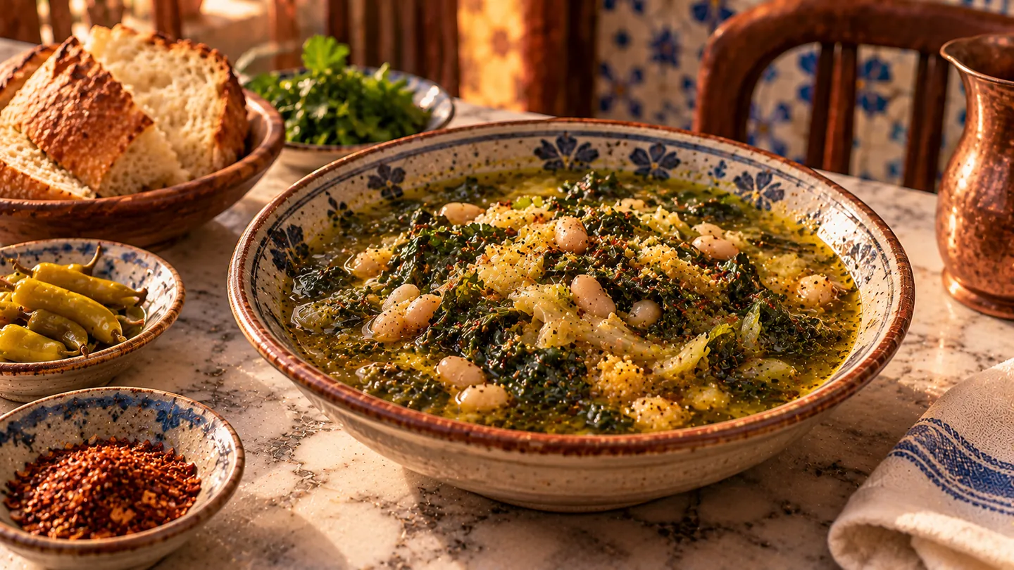 AI-made picture of Kara lahana çorbası