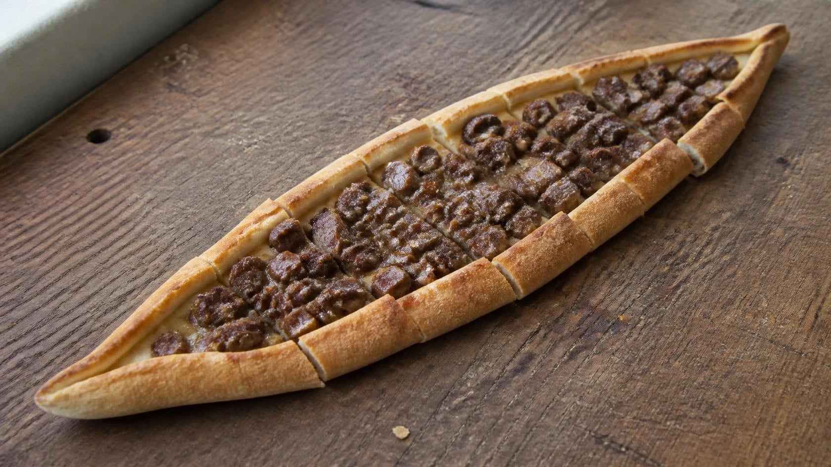 AI-made picture of Kavurmalı pide