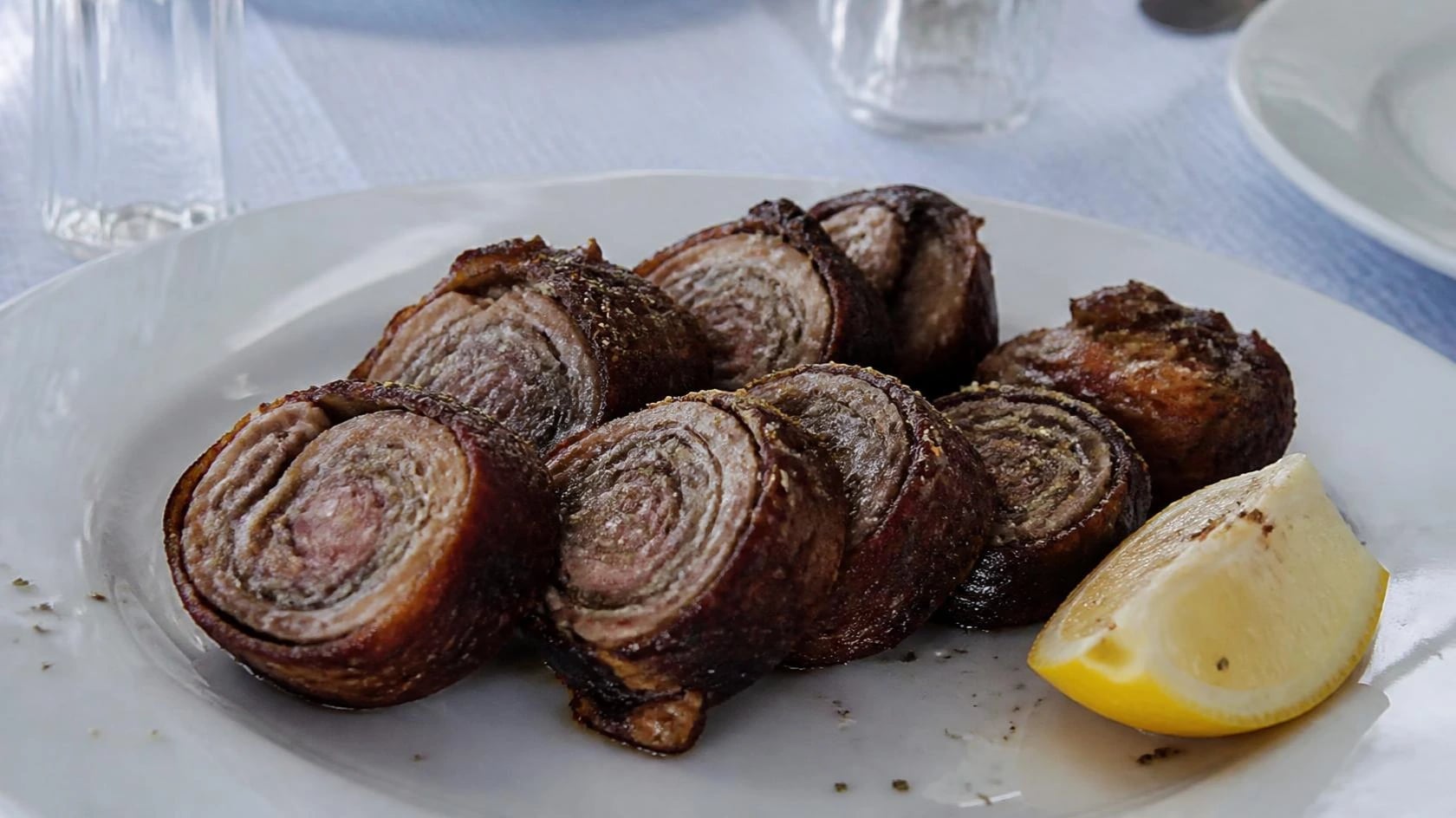 AI-made picture of Kokoretsi (Κοκορέτσι)
