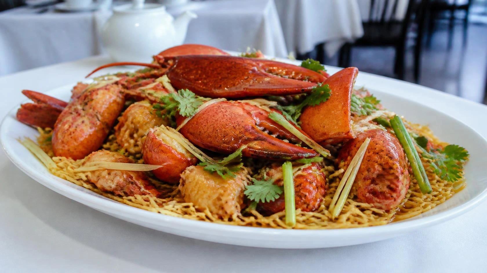 AI-made picture of Lobster, Ginger & Spring Onion