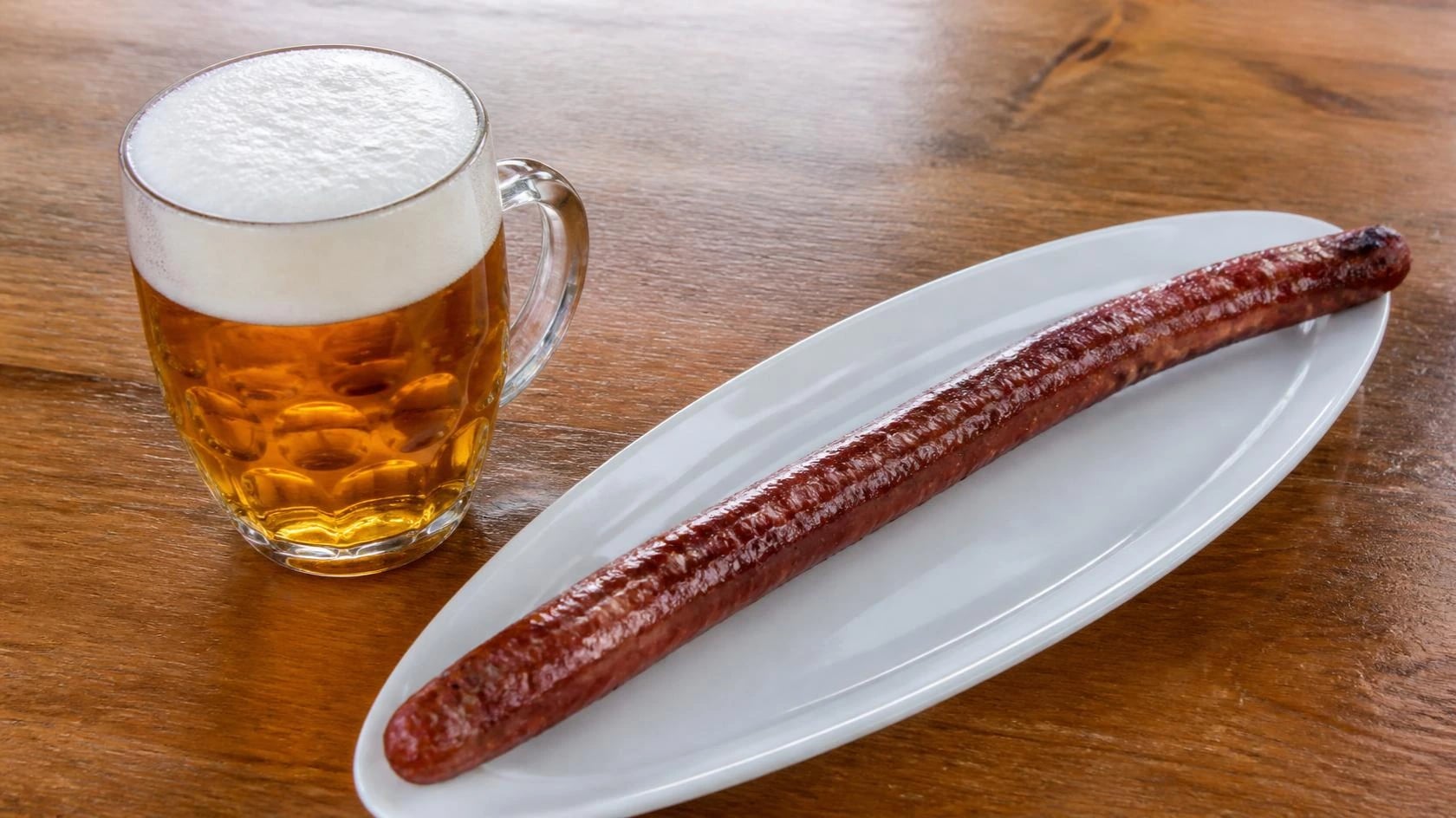 AI-made picture of Dlouhááá přeštická klobása