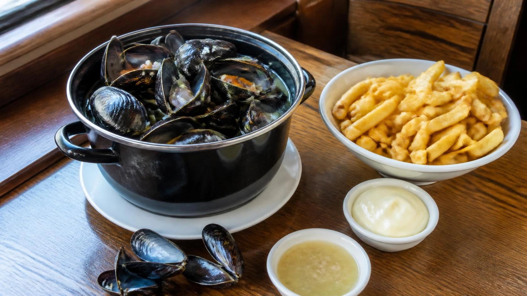 AI-made picture of Moules Marinières