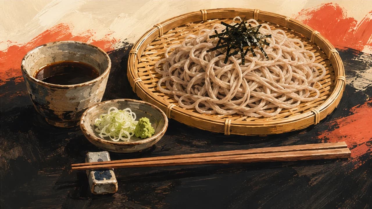 AI-made picture of Soba and udon