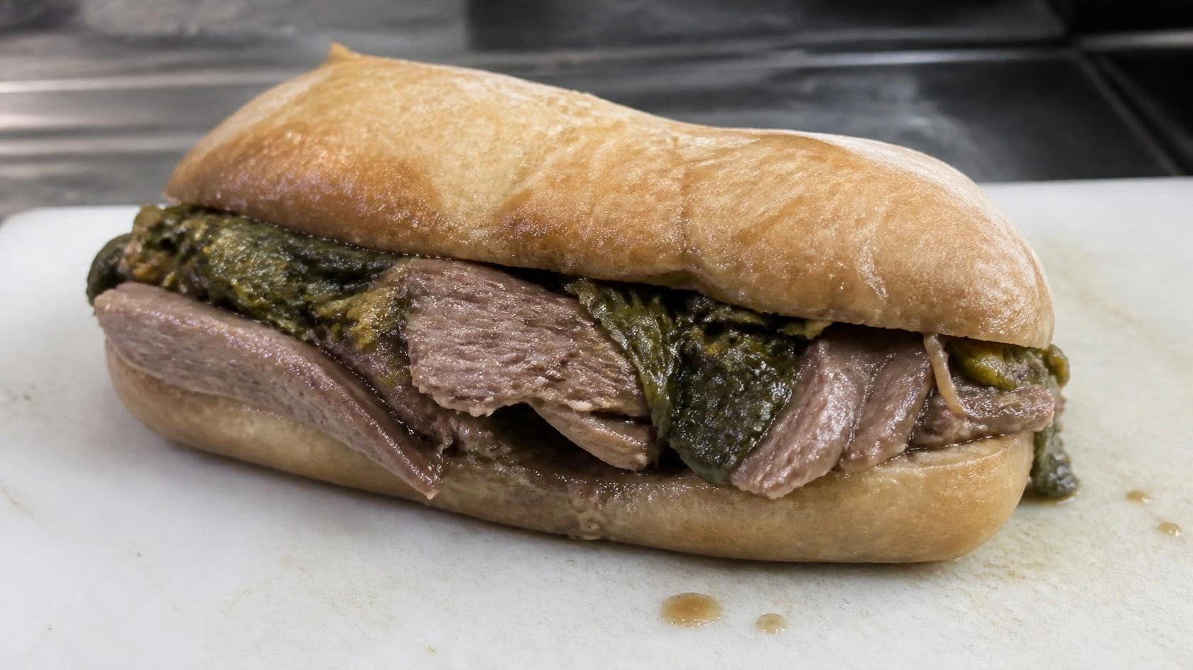 AI-made picture of Panino con lesso di scottona