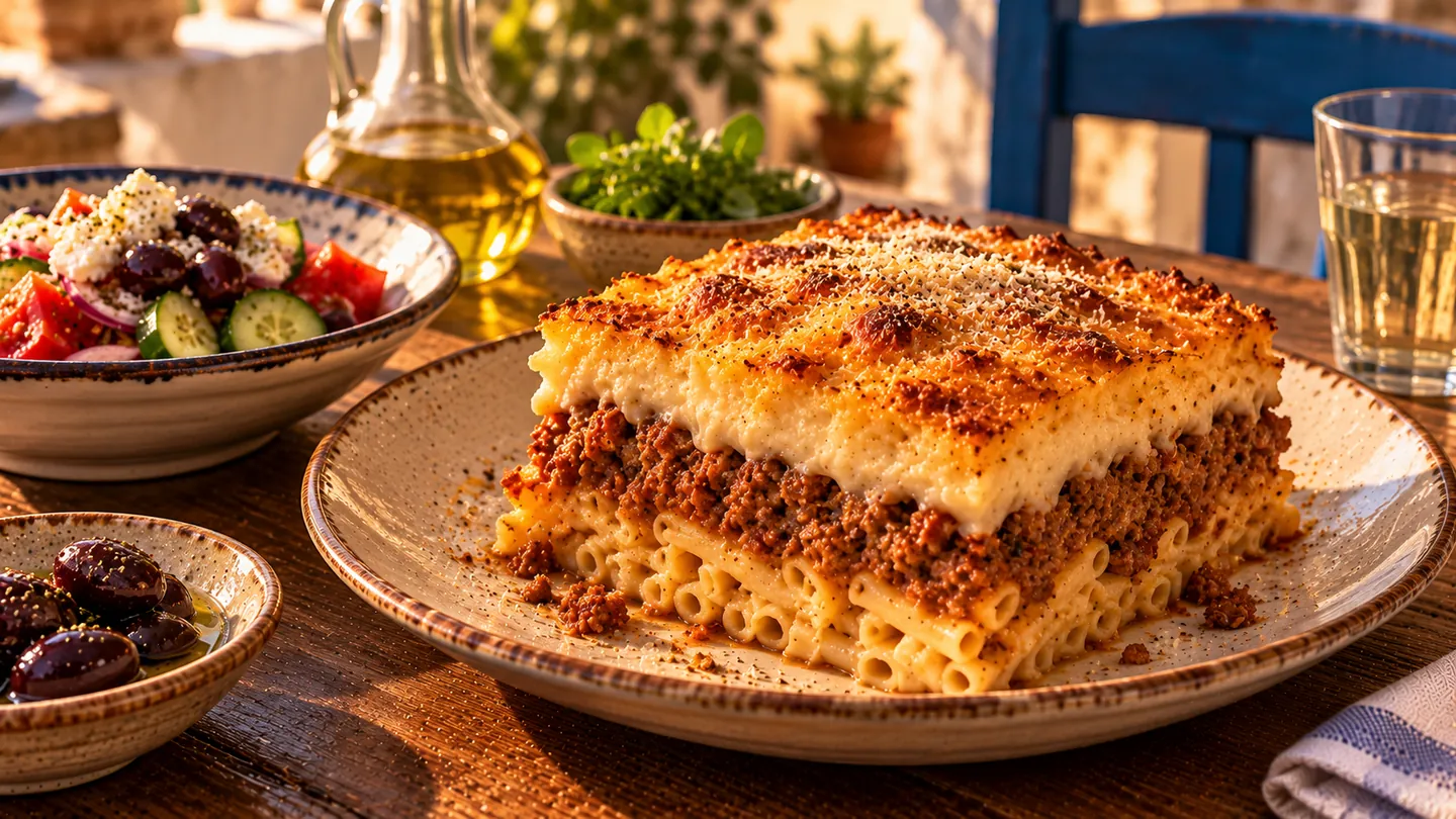 AI-made picture of Pastitsio (Παστίτσιο)