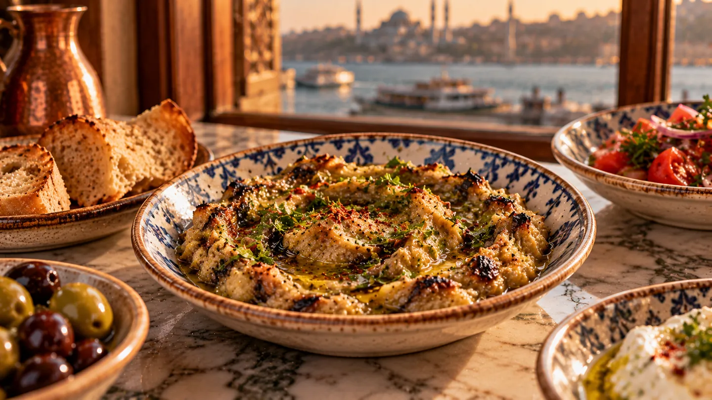 AI-made picture of Közlenmiş patlıcan