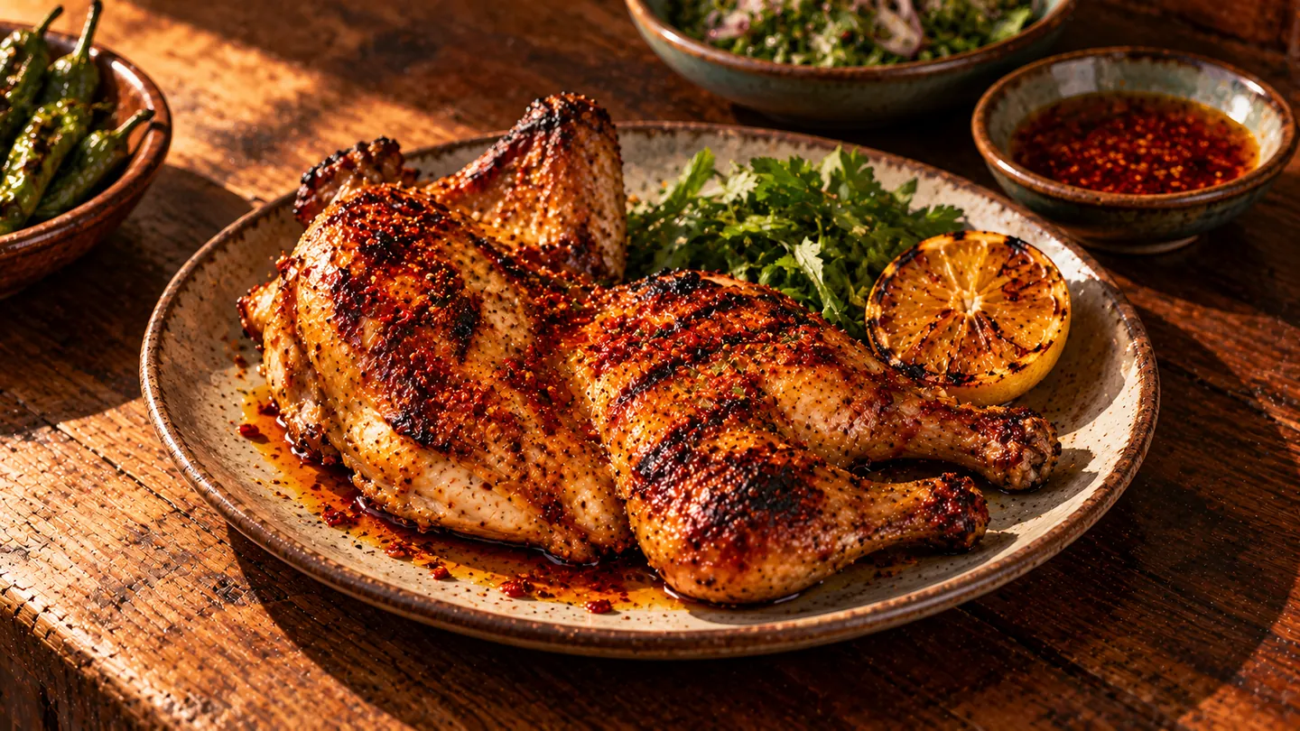AI-made picture of Frango assado com piri-piri
