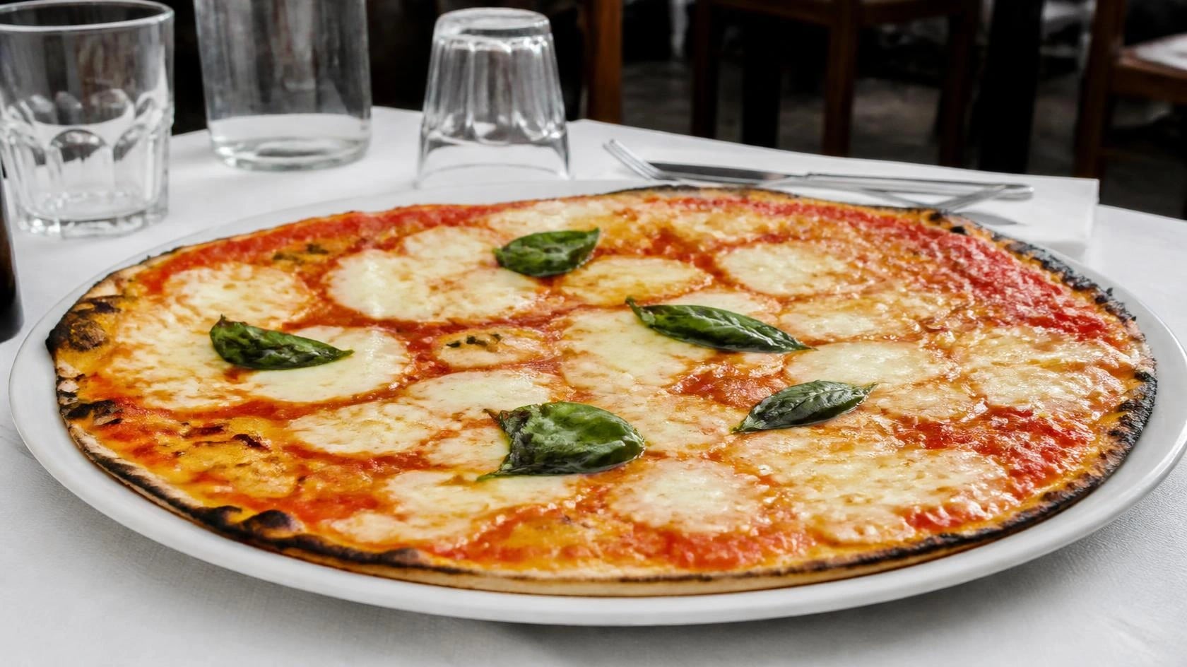AI-made picture of Pizza margherita