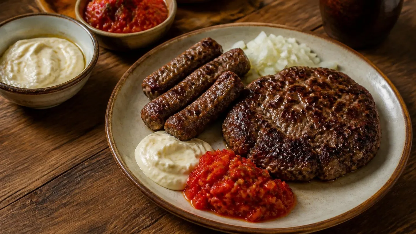 AI-made picture of Pljeskavica