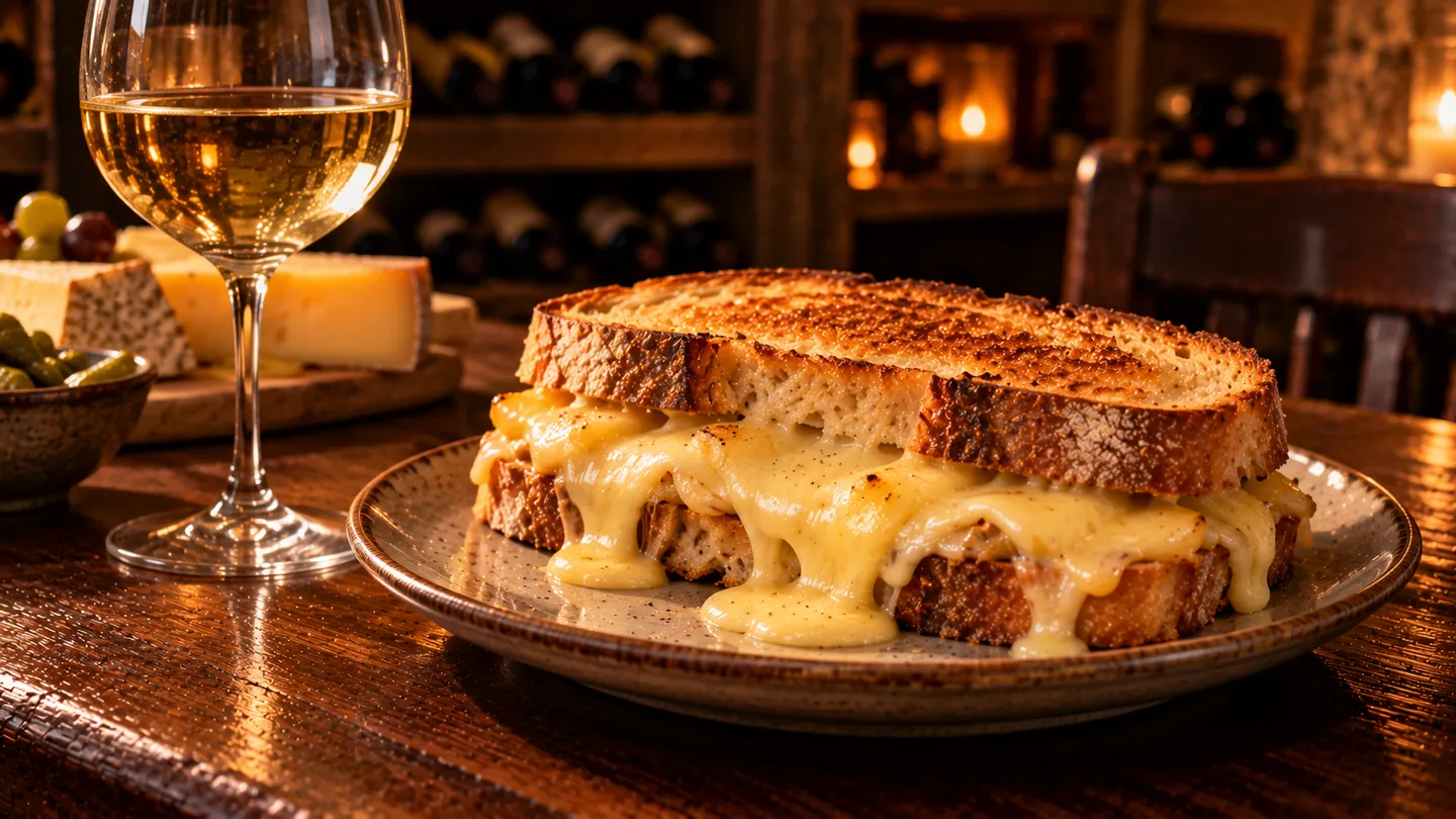 AI-made picture of Raclette Toastie